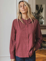 Chemise bordeaux Ayula