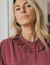 Chemise bordeaux Ayula