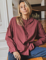 Chemise bordeaux Ayula