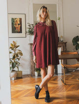 Robe bordeaux Orena