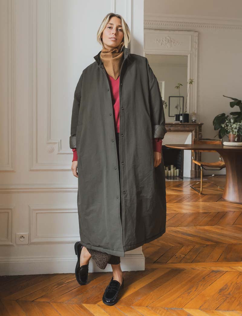 Manteau olive Danel