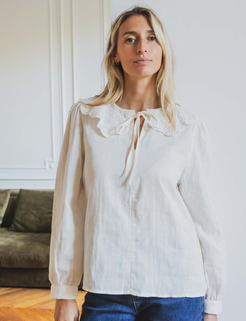 Blouse écrue Elnia