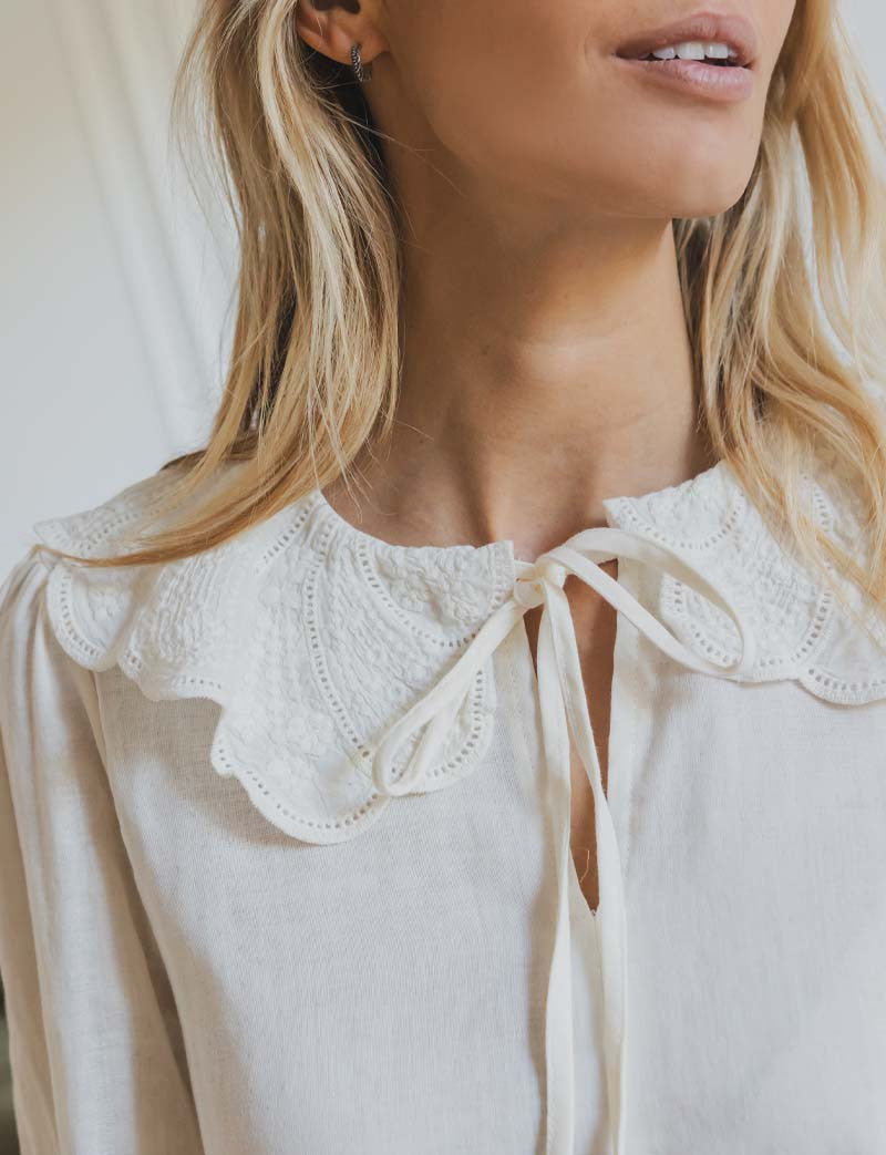 Blusa écrue Elnia