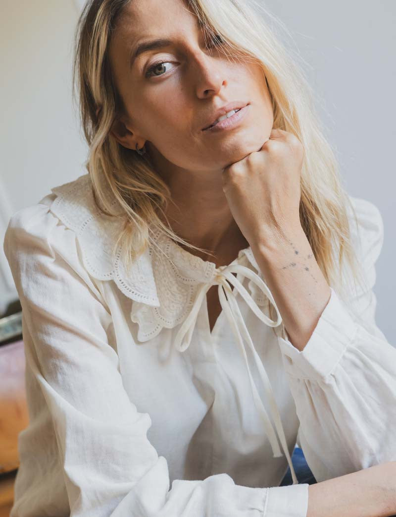 Blusa écrue Elnia