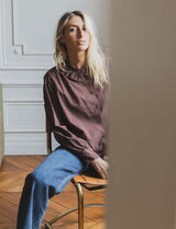 Chemise marron Ayula