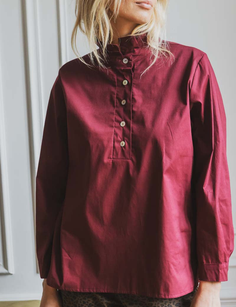 Chemise bordeaux Volta
