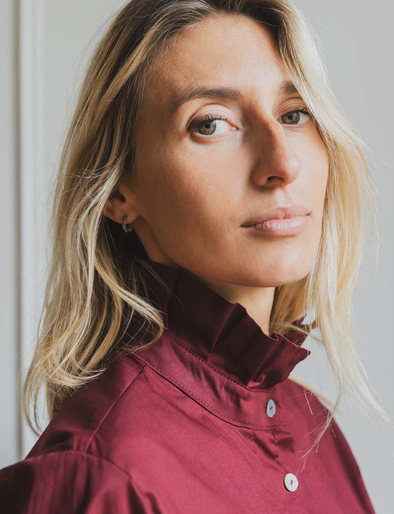 Chemise bordeaux Volta