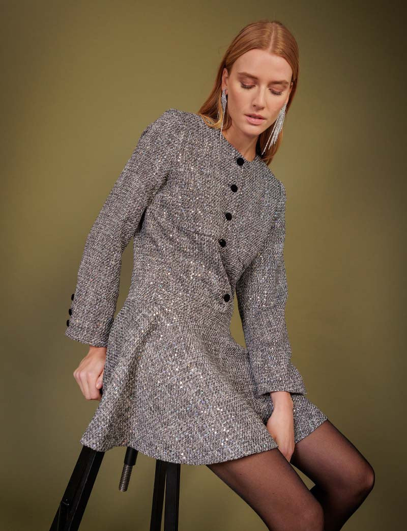 Robe en tweed Mathy