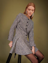 Vestido de tweed Mathy
