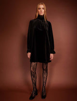 Robe en velours noir Adele