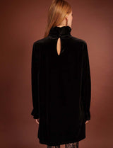 Robe en velours noir Adele
