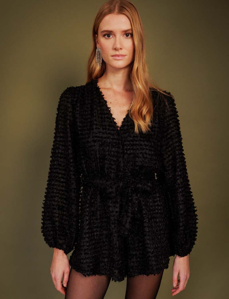 Combishort noir Lioza