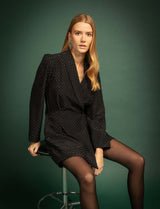 Combishort noir & strass Zohya