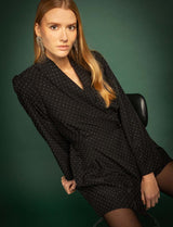 Combishort noir & strass Zohya