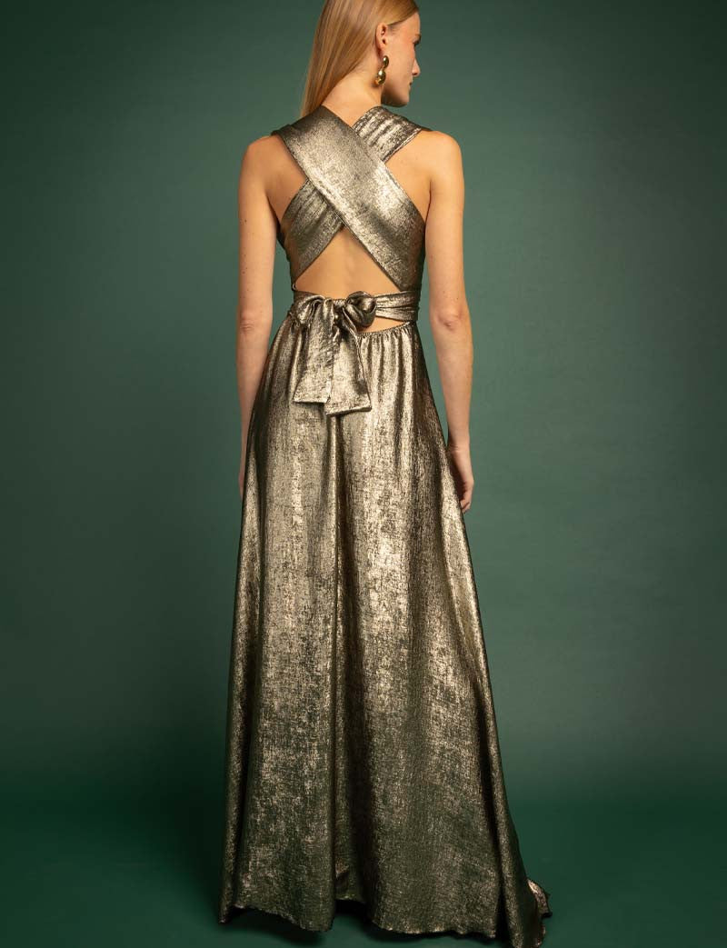 Robe dorée Kalya