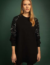 Robe noire & argentée Hazal