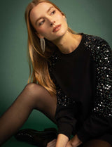 Robe noire & argentée Hazal