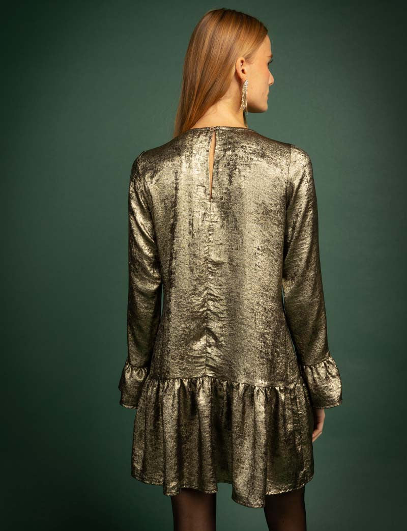 Vestido dorado Danielle