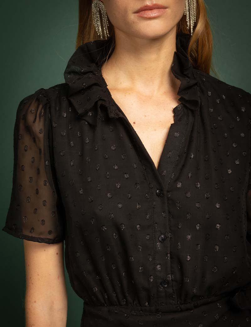 Vestido negro Halia