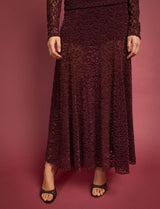 Noria plum skirt