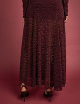 Noria plum skirt