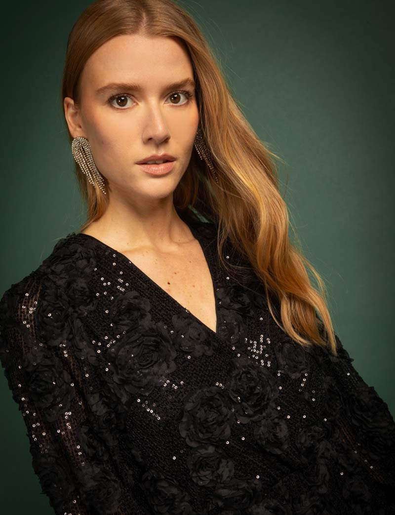 Vestido negro Flora