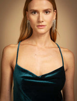 Robe en velours canard Latika