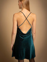 Robe en velours canard Latika