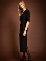 Robe noire irisée Savana