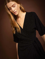 Robe noire irisée Savana