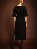 Robe noire irisée Savana