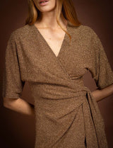 Robe dorée irisée Savana