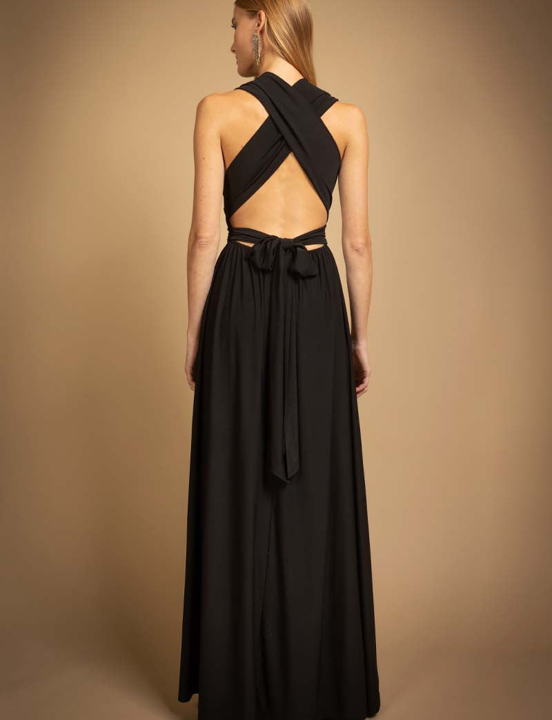 Robe multiposition noire Annabella