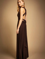 Robe marron Annabella