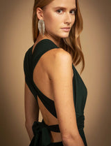 Dark Green Annabella Multi-Position Dress