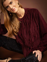 Blouse bordeaux Celeste