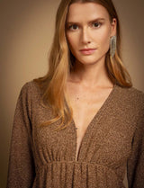 Robe dorée irisée Gaby