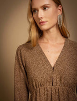 Robe dorée irisée Gaby