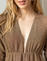 Robe dorée irisée Gaby