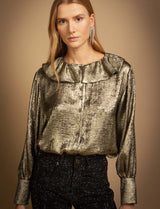 Chemisier doré Claudie