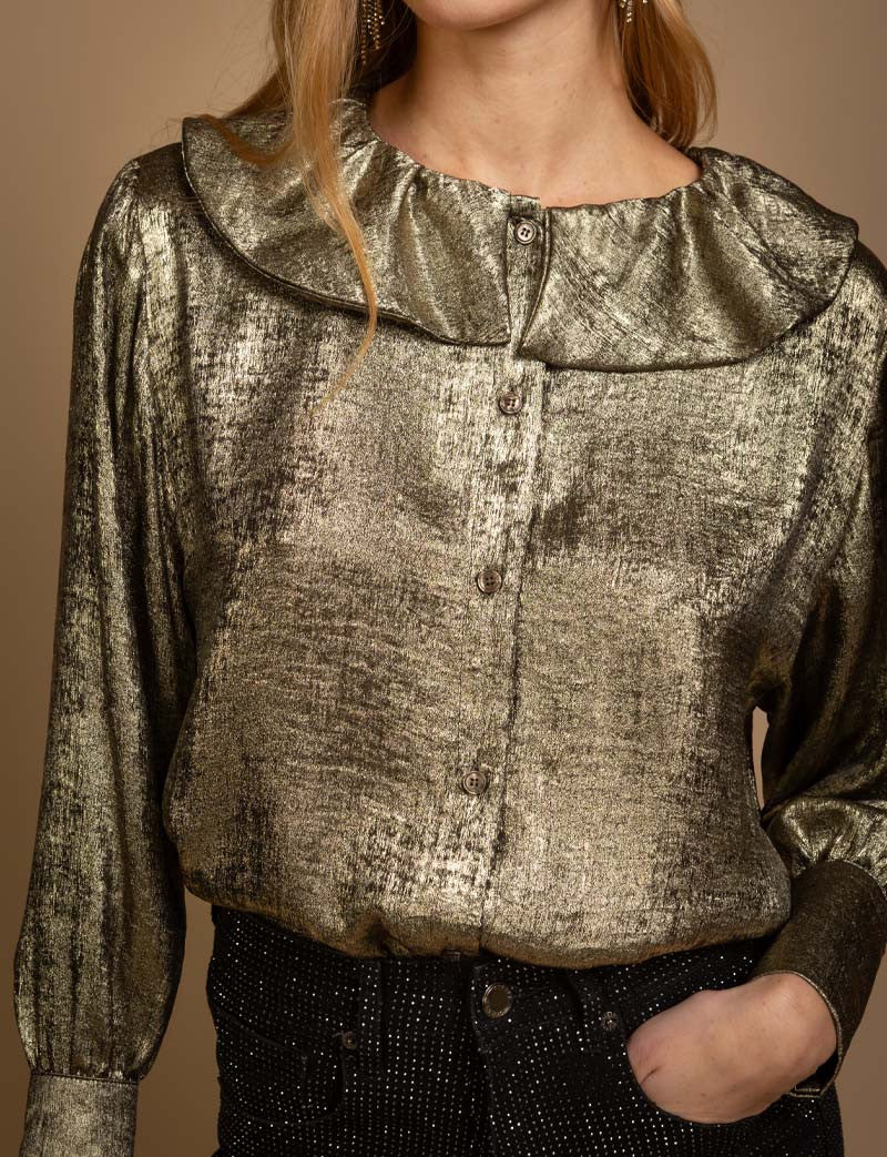 Chemisier doré Claudie
