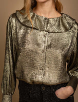 Chemisier doré Claudie