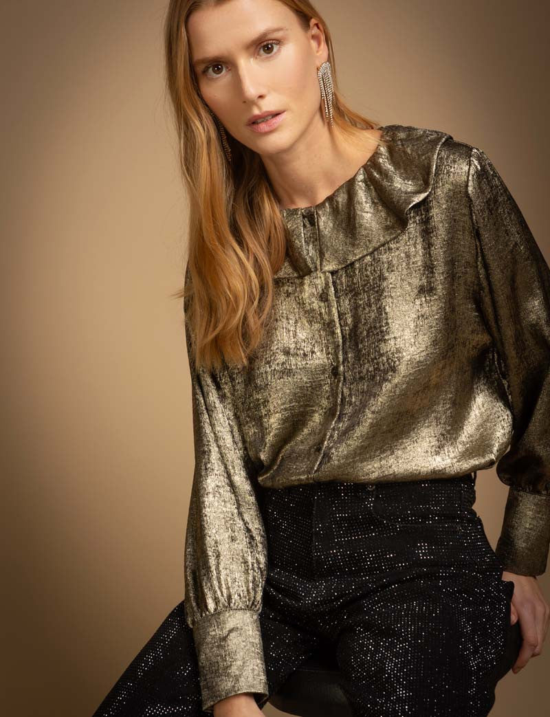 Chemisier doré Claudie