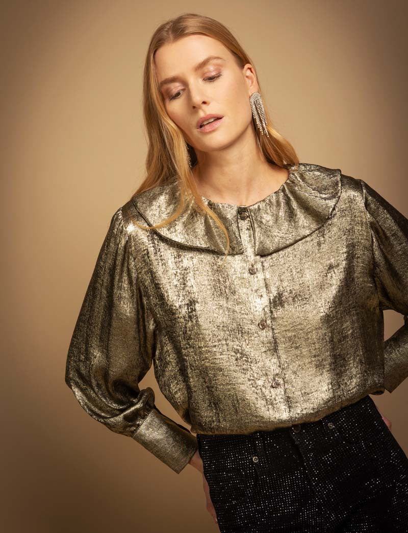 Chemisier doré Claudie