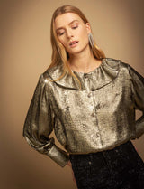 Chemisier doré Claudie