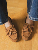 Mocassins camel Poka