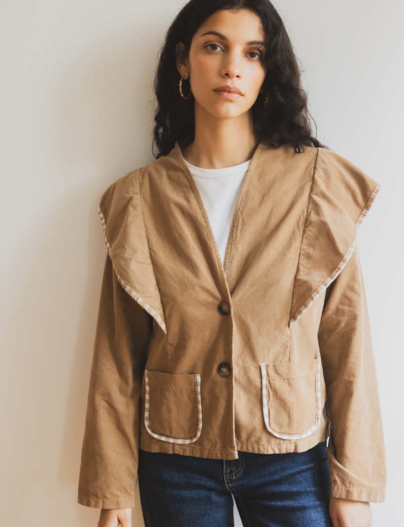 Veste camel Edy
