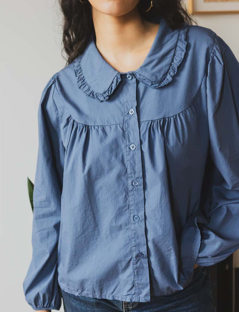 Chemise bleu vintage Clo