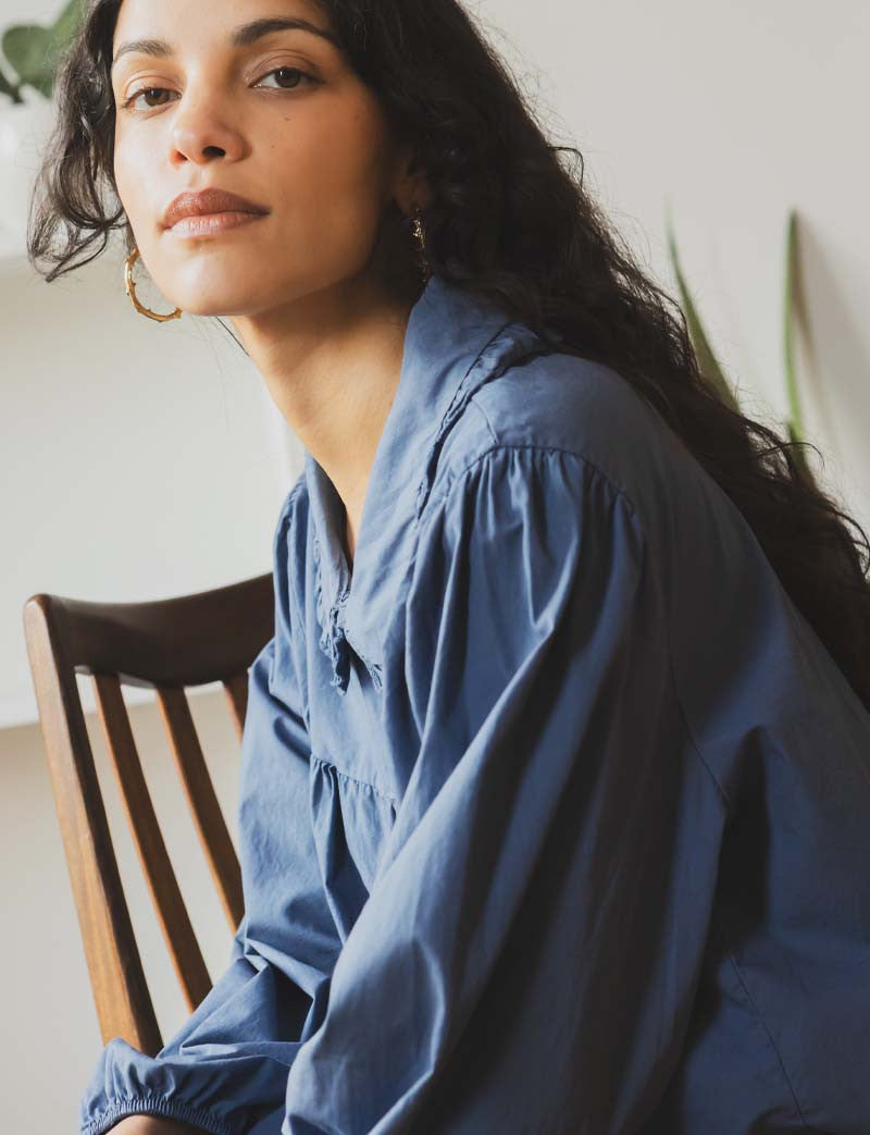 Chemise bleu vintage Clo