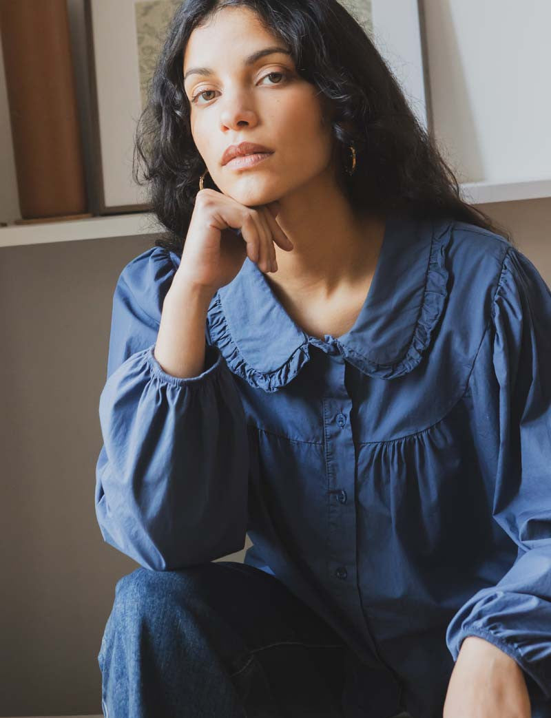 Chemise bleu vintage Clo